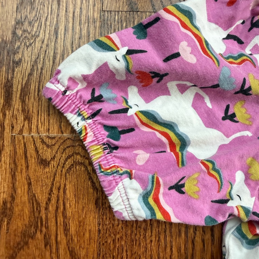Hanna Andersson Tiered Unicorn Dress 6-7 Years - Picture 3 of 7